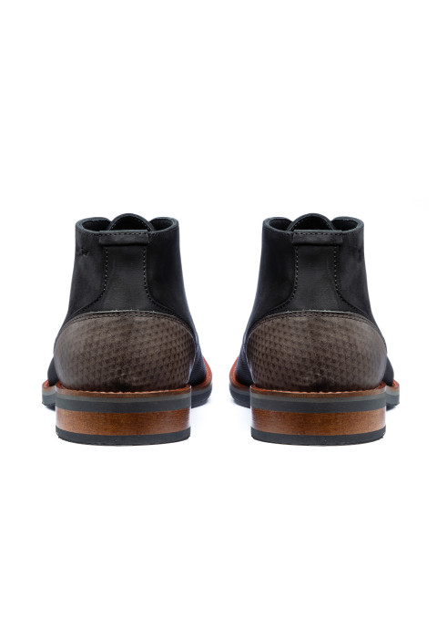 Schwarzer Amalfi-Stiefel aus Glattleder