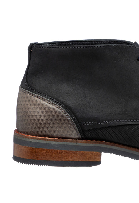Schwarzer Amalfi-Stiefel aus Glattleder