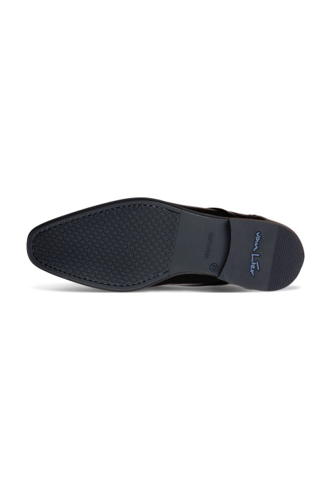 Schwarzer Erasmo-Schnürschuh aus Glattleder