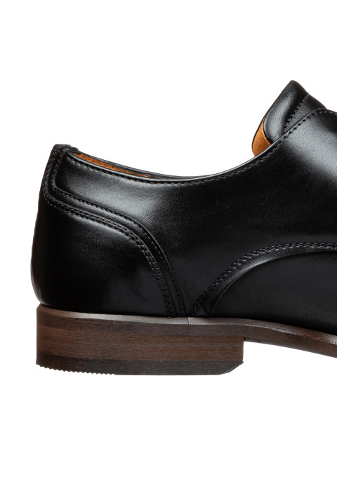 Schwarzer Erasmo-Schnürschuh aus Glattleder
