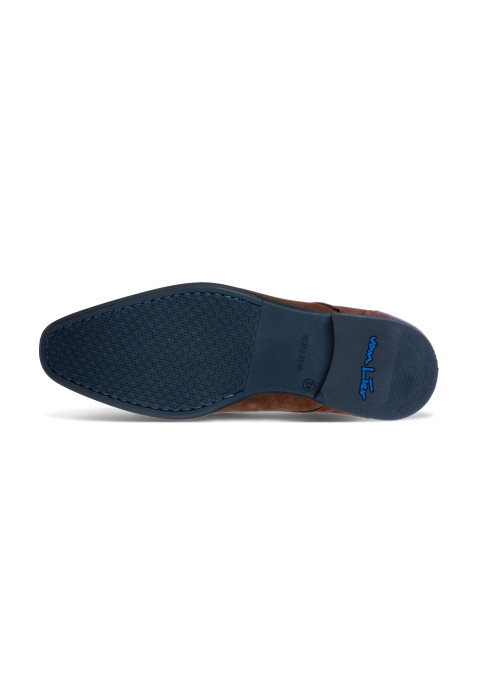 Cognacfarbener Wildleder-Schnürschuh Erasmo