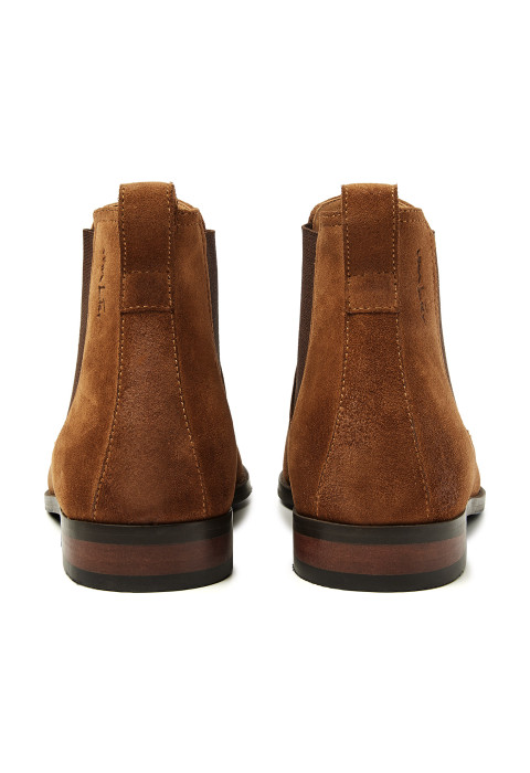 Bregenz Chelseastiefel aus cognacfarbenem Wildleder