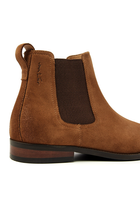 Bregenz Chelseastiefel aus cognacfarbenem Wildleder