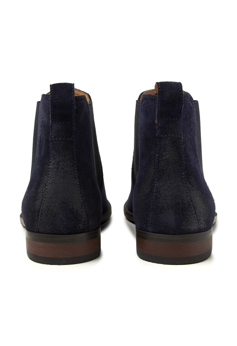 Bregenz Chelsea-Stiefel aus marineblauem Wildleder