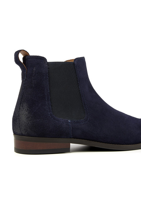 Bregenz Chelsea-Stiefel aus marineblauem Wildleder