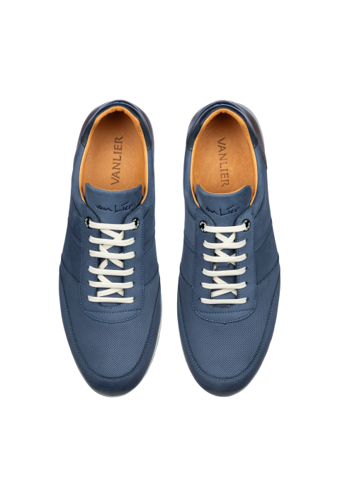 Trainer Anzano aus blauem Nubuk