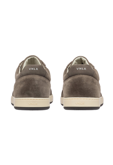 Taupe Miami-sneaker aus Veloursleder