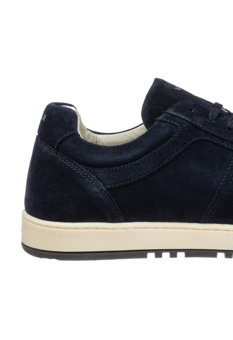 Navy blau Miami-sneaker aus Veloursleder