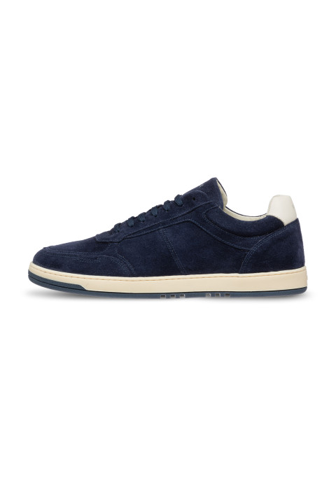 Blau Miami-sneaker aus Veloursleder