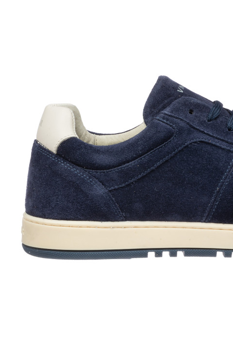 Blau Miami-sneaker aus Veloursleder
