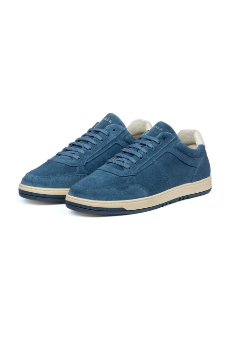 Hell blau Miami-sneaker aus Veloursleder