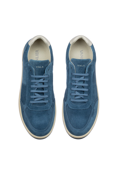Hell blau Miami-sneaker aus Veloursleder