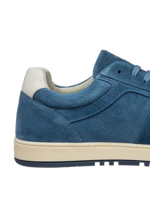 Hell blau Miami-sneaker aus Veloursleder