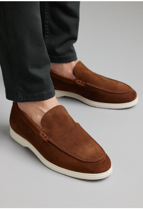Ascona Slipper aus hellbraun Schweden