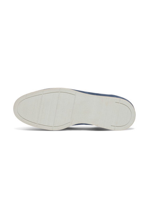 Ascona Slipper aus blau Veloursleder