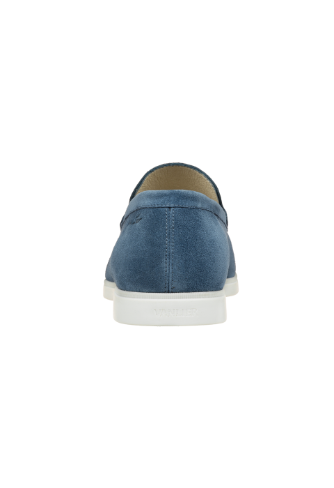 Ascona Slipper aus blau Veloursleder