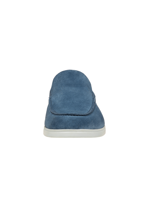Ascona Slipper aus blau Veloursleder
