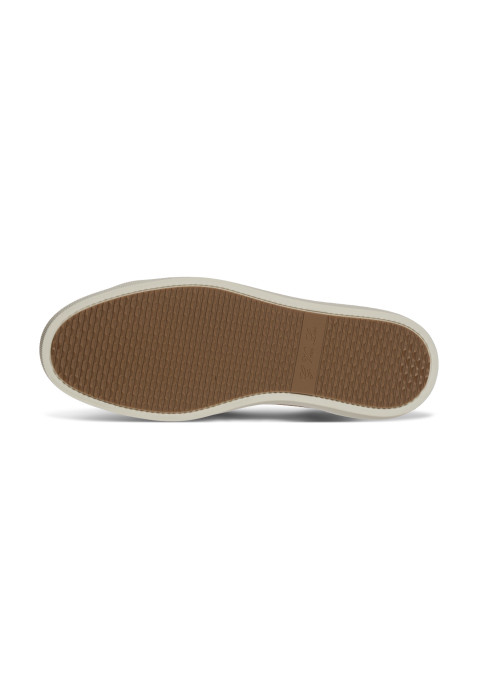 Napoli-Sneaker aus sandbeigem Veloursleder