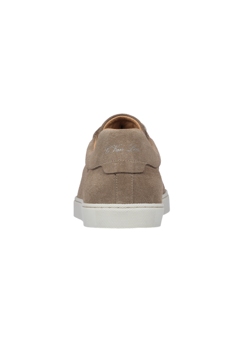 Napoli-Sneaker aus sandbeigem Veloursleder