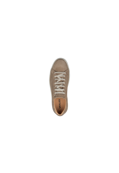 Napoli-Sneaker aus sandbeigem Veloursleder