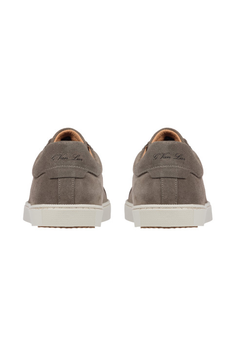 Taupefarbener Napoli-Sneaker aus Veloursleder