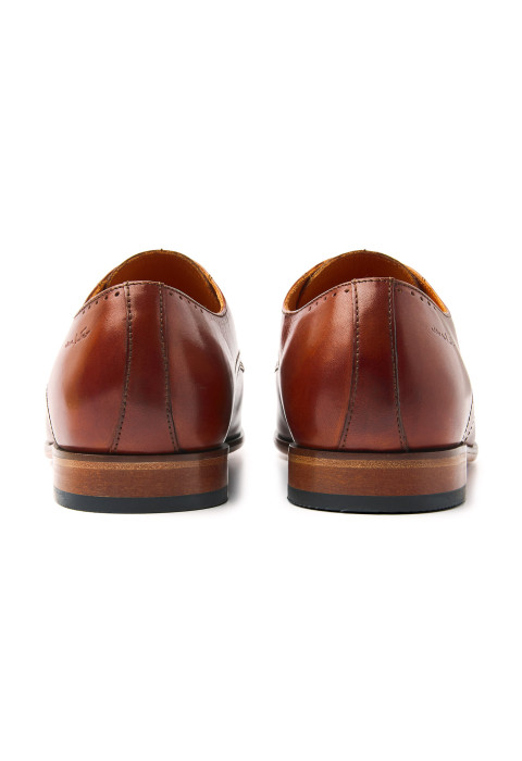 Rhodes Schnürschuhe aus cognacfarbenem Leder