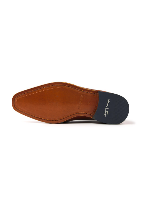 Rhodes Schnürschuhe aus cognacfarbenem Leder