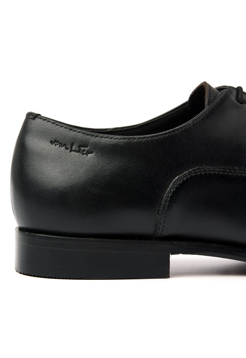 Madison-Schnürschuh aus schwarzem Glattleder