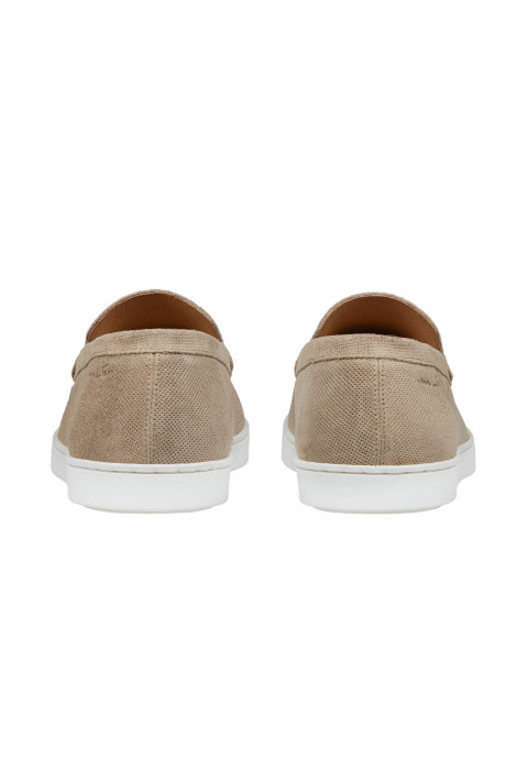 Lugano Slipper aus sand beige Wildleder