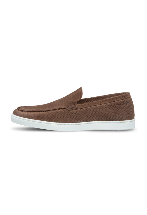 Lugano Slipper aus Hellbraun Wildleder
