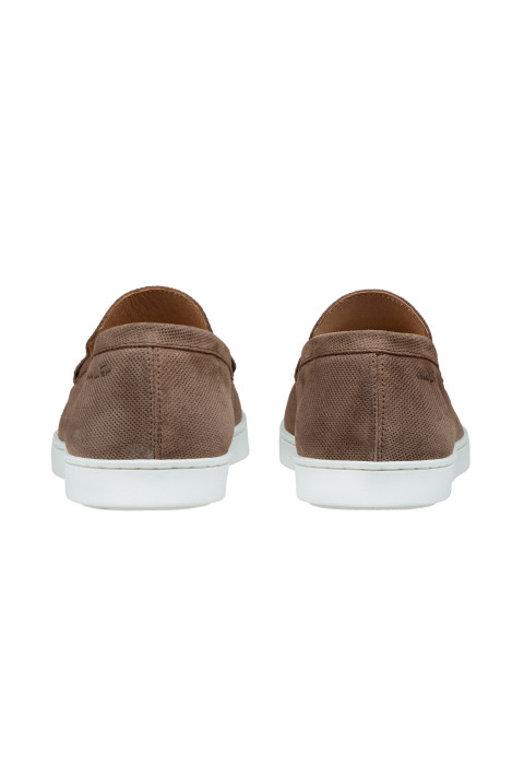 Lugano Slipper aus Hellbraun Wildleder