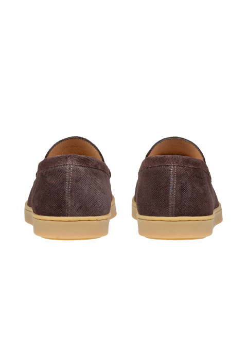 Lugano Slipper aus dunkel braun Wildleder