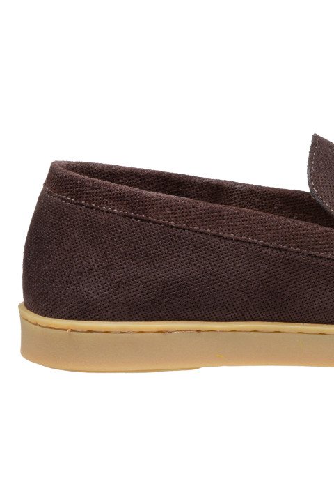 Lugano Slipper aus dunkel braun Wildleder