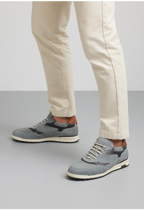 Graublauer Ravello-Sneaker aus Wildleder