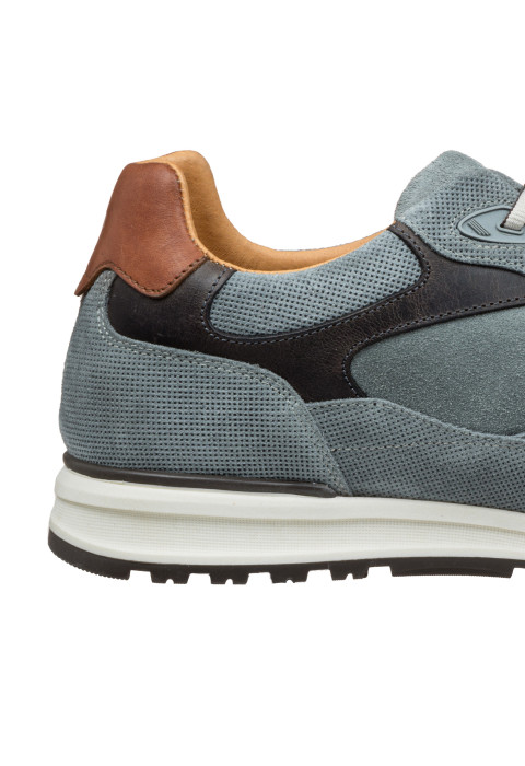 Graublauer Ravello-Sneaker aus Wildleder
