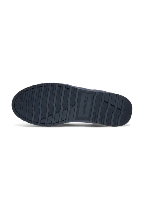 Metallicblauer Ravello-Sneaker aus Wildleder