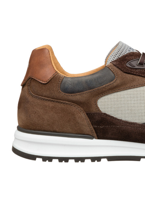 Dunkel Braun Kombi-Sneaker Ravello