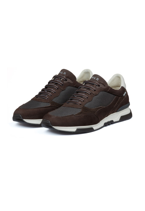 Dunkel braun Kombi-Sneaker Romeo