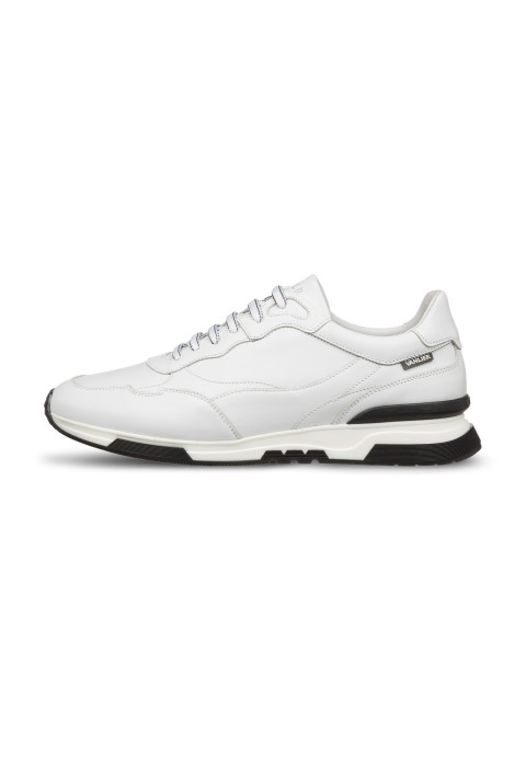 Weiß Glattleder-Sneaker Romeo