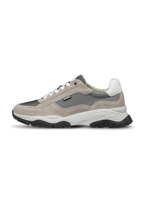 Taupefarbener Raptor-Sneaker aus Veloursleder