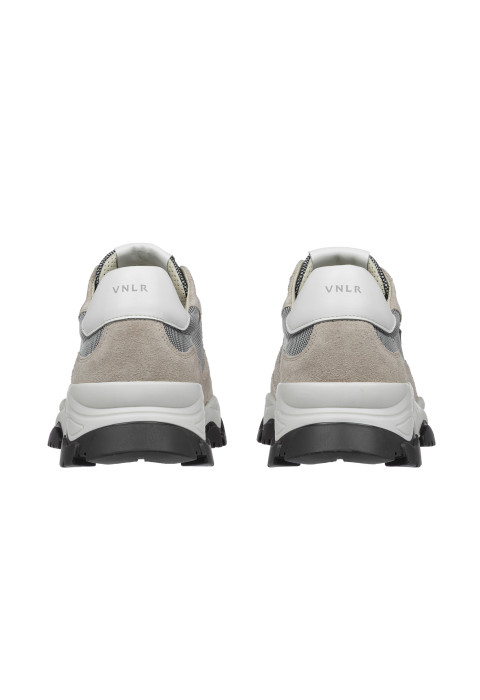Taupefarbener Raptor-Sneaker aus Veloursleder