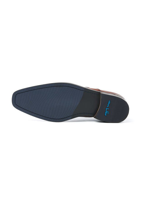 Cognacfarbener Bregenz-Schnallenschuh aus Glattleder