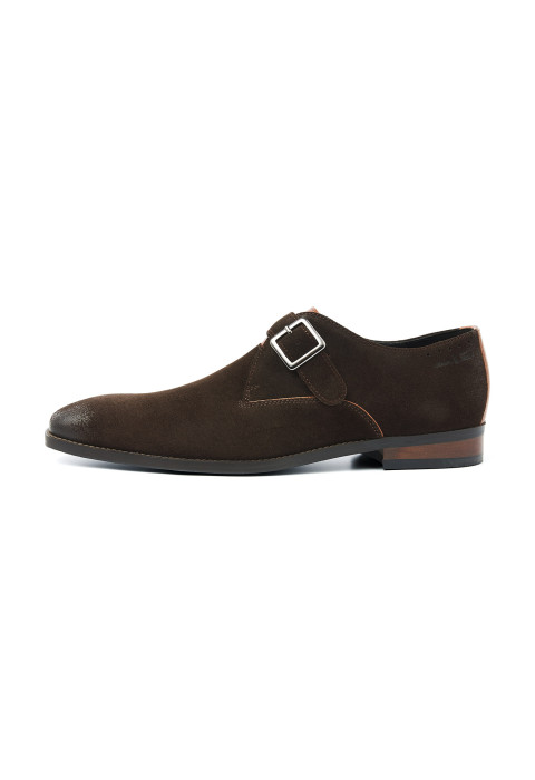 Brauner Bregenz-Schnallenschuh aus Schweden von Testa di Moro