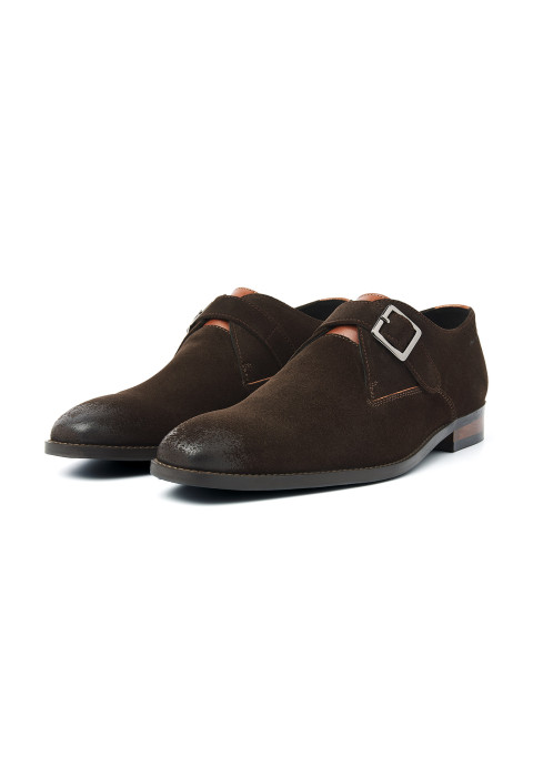 Brauner Bregenz-Schnallenschuh aus Schweden von Testa di Moro