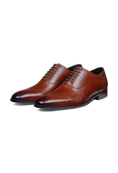 Cognacfarbener Bregenz Schnürschuh